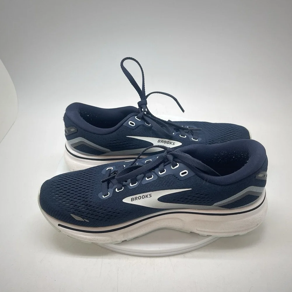 Brooks Sneakers Womens 8.5 B Ghost 15 1203801B450 Blue Athletic Running Shoes